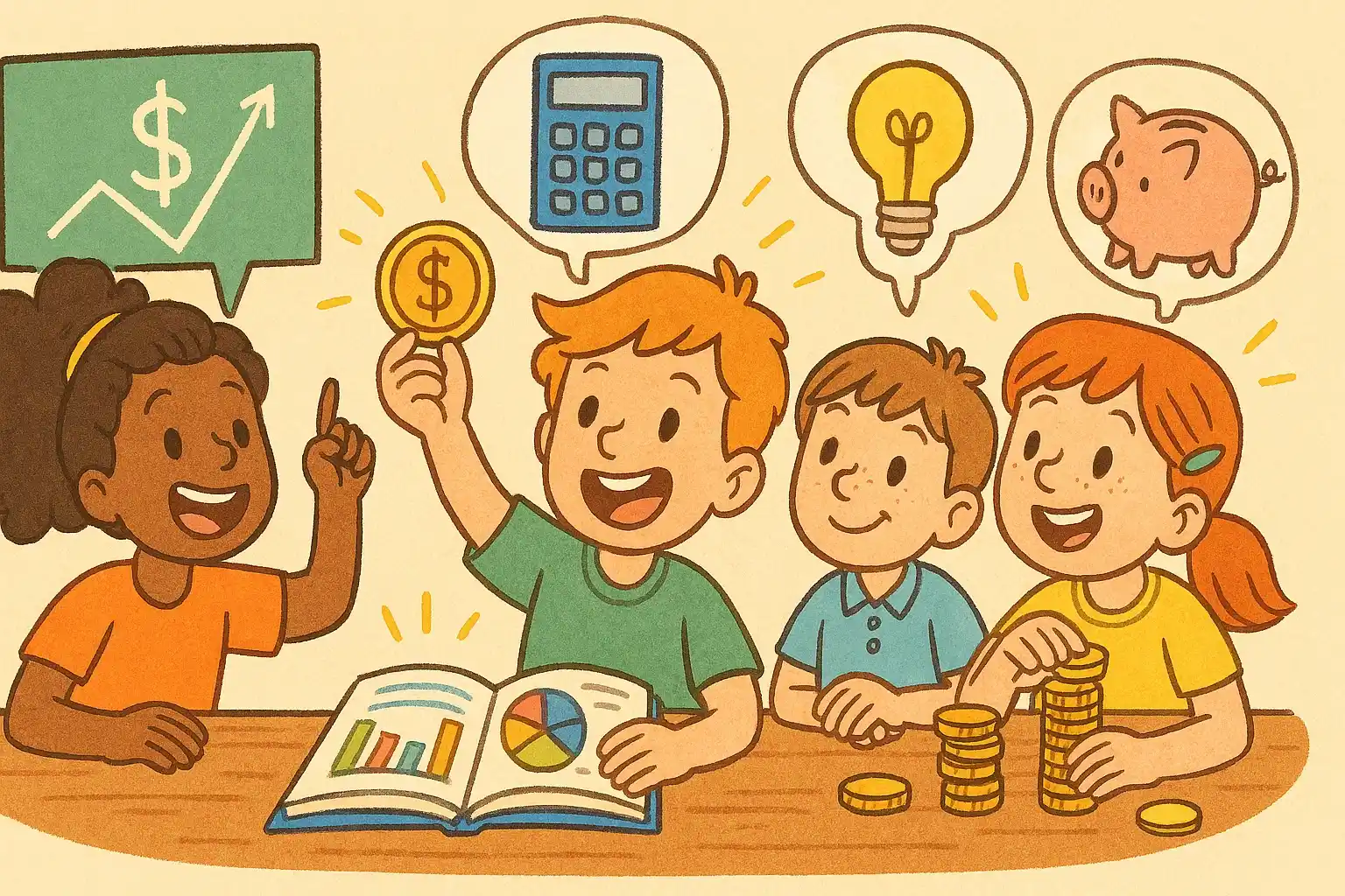Kids are learning financial literacy in a fun and game-like way.