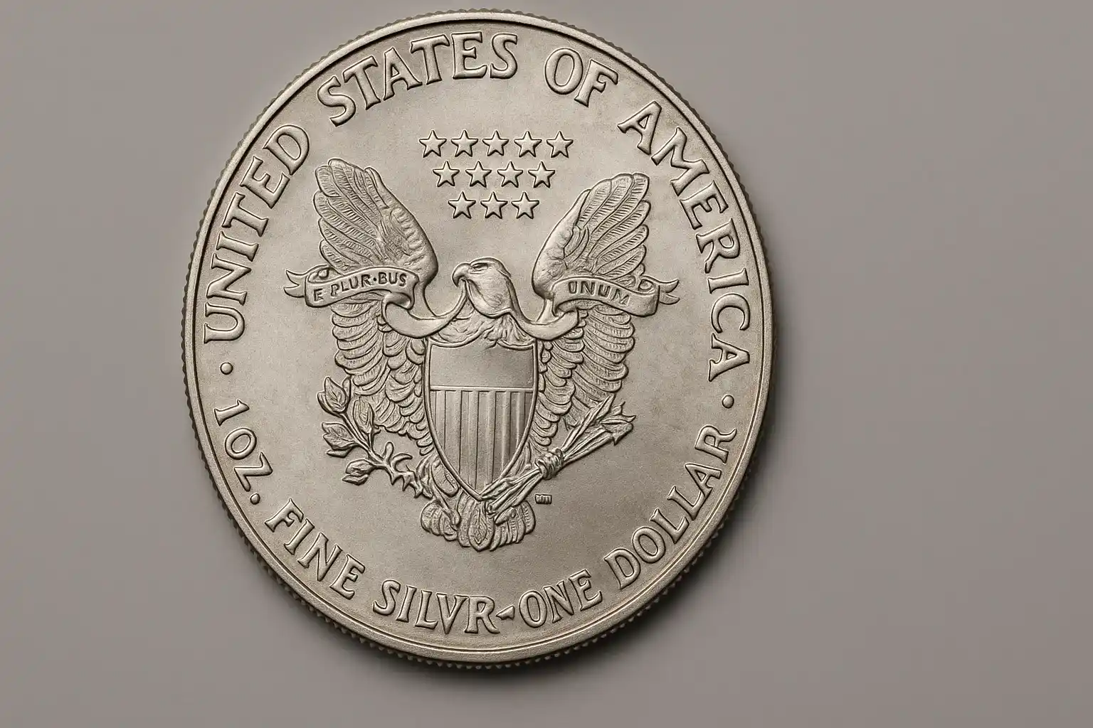 a 1 oz coin showing the detailed engraving